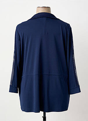 Jachete casual guler tip costum albastru ANANKE femeie