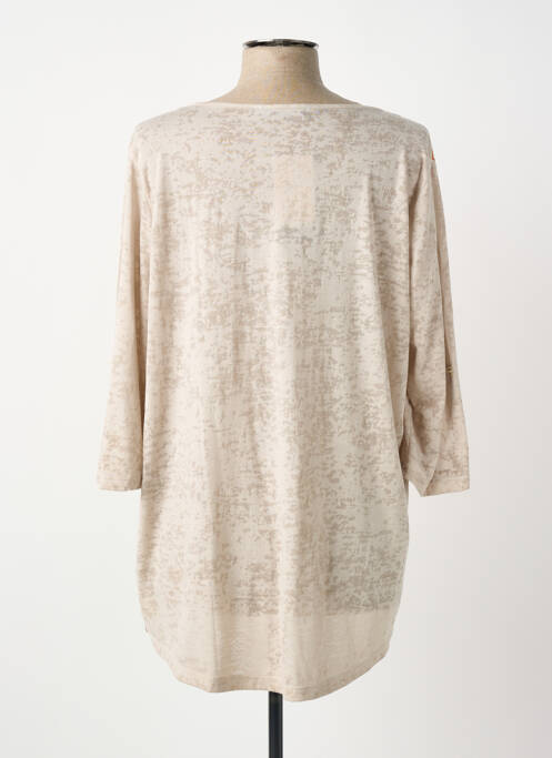 Tunică mâneci lungi bej CAPUCCINO femeie