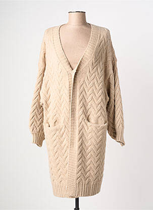 Vestă cu mâneci lungi bej SENES femeie