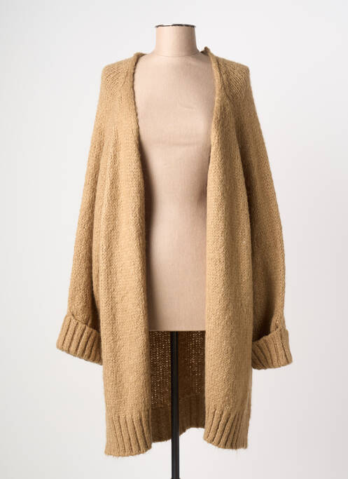 Vestă cu mâneci lungi maro ZARA femeie