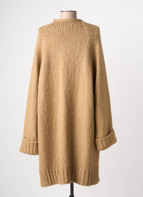 Vestă cu mâneci lungi maro ZARA femeie