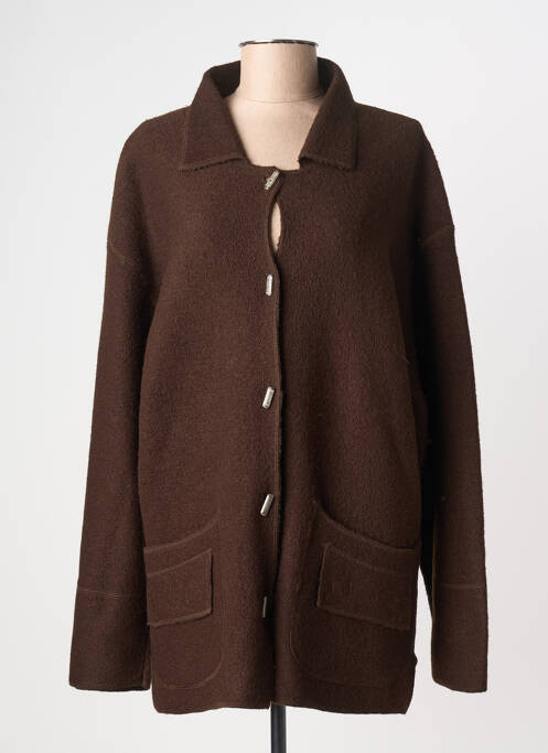 Vestă cu mâneci lungi maro TERA BORA femeie