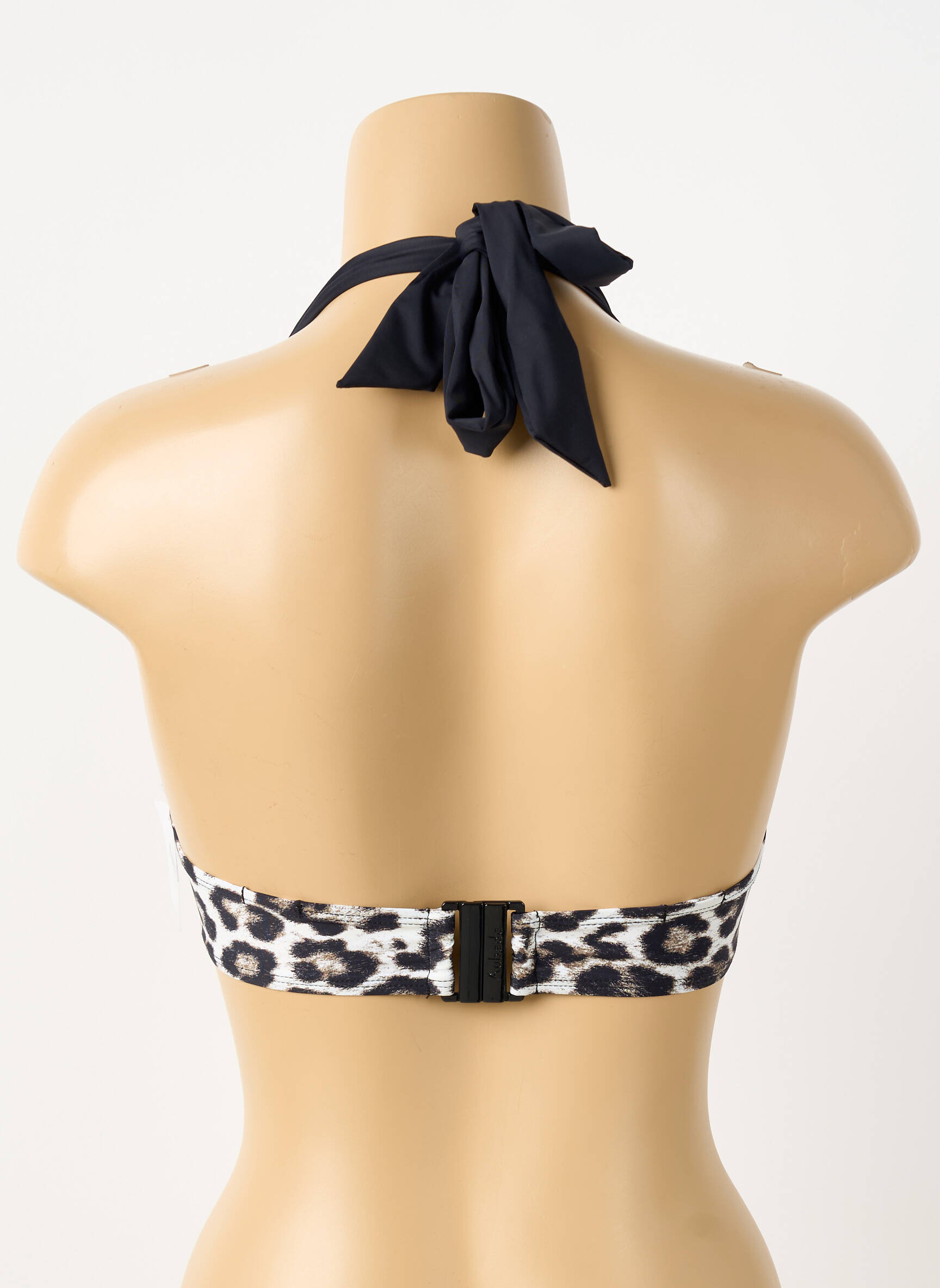 Sutien de costum de baie bretele elastice reglabile top sutien push-up negru AUBADE femeie