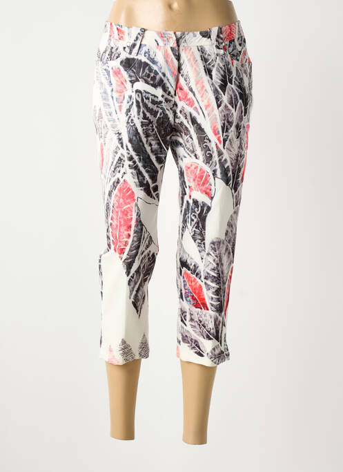 Pantalon trei sferturi alb FRANCE RIVOIRE femeie