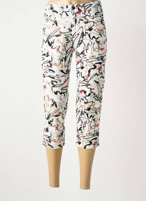 Pantalon trei sferturi alb FRANCE RIVOIRE femeie