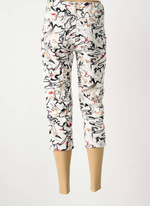 Pantalon trei sferturi alb FRANCE RIVOIRE femeie