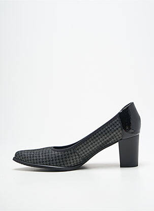 Pantofi cu toc material neted toc de 4 la 6 cm argintiu INEA femeie