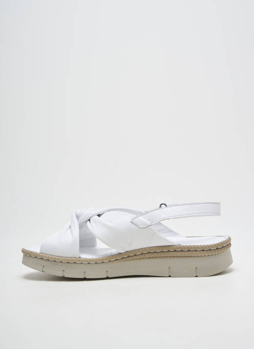 Sandale/Pantofi decupați alb ELUE PAR NOUS femeie