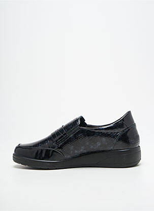 Mocasini țesătură satinată toc plat până la 3 cm negru PEDI GIRL femme