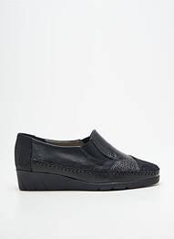 Mocasini țesătură satinată toc plat până la 3 cm negru PEDI GIRL femme