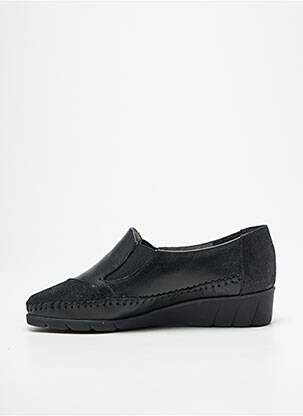 Mocasini țesătură satinată toc plat până la 3 cm negru PEDI GIRL femeie