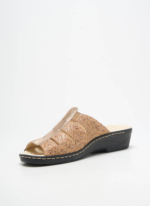 Mulete/Saboți auriu PEDI GIRL femeie