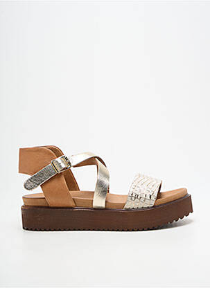 Sandale/Pantofi decupați auriu SANTAFE femeie