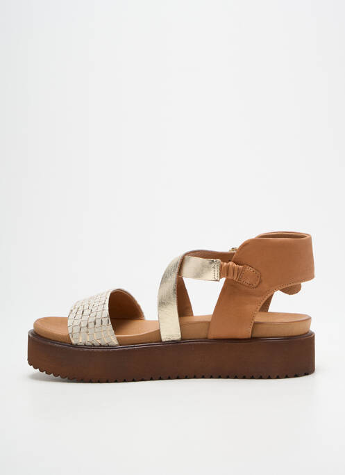 Sandale/Pantofi decupați auriu SANTAFE femeie