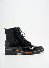 Botine/ghete material neted toc plat până la 3 cm negru FUGITIVE BY FRANCESCO ROSSI femme
