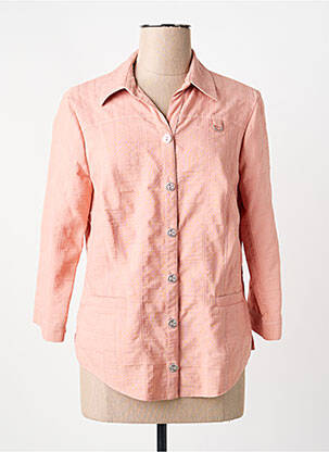 Cămașă croială cambrată mâneci 3/4 roz FRANCE RIVOIRE femme