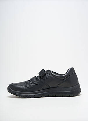 Adidași material neted vârf rotund negru IMAC bărbat