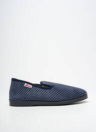Papuci/pantofi de casă imprimare vârf rotund albastru JEVA homme