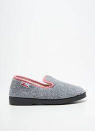 Papuci/pantofi de casă vârf rotund toc plat până la 3 cm gri JEVA femme