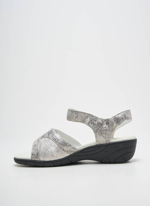 Sandale/Pantofi decupați argintiu OTTILIA femeie