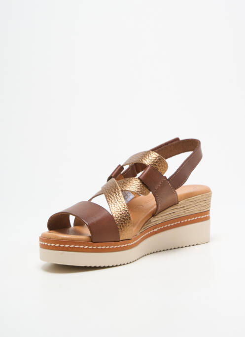 Sandale/Pantofi decupați maro EVA FRUTOS femeie