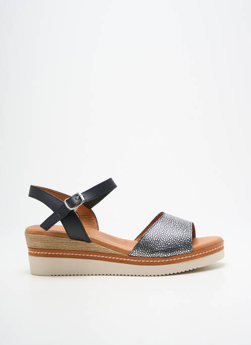 Sandale/Pantofi decupați argintiu EVA FRUTOS femeie