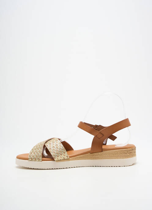 Sandale/Pantofi decupați auriu EVA FRUTOS femeie