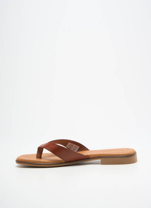 Șlapi maro EVA FRUTOS femeie