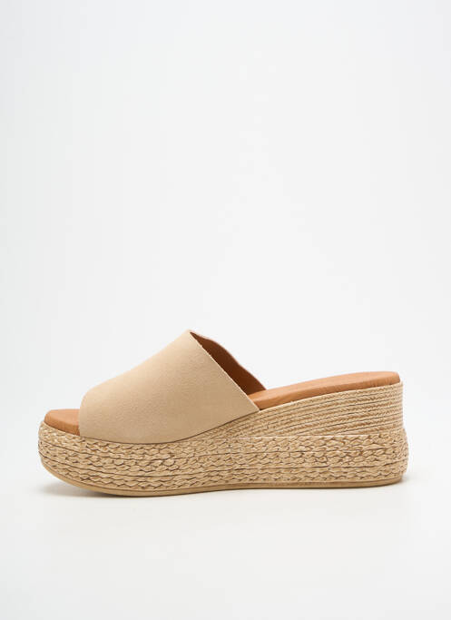 Mulete/Saboți bej EVA FRUTOS femeie