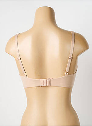 Sutien efect material satinat top sutien modelat bej TRIUMPH femeie