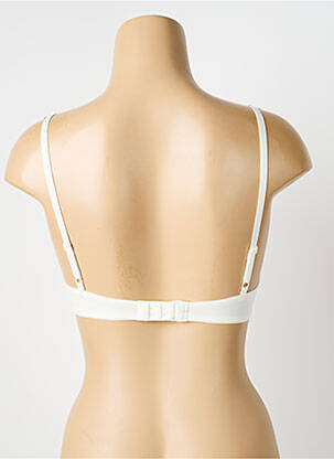 Sutien efect material satinat top sutien modelat alb TRIUMPH femeie