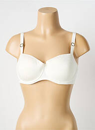 Sutien efect material satinat top sutien modelat bej PRIMADONNA femme