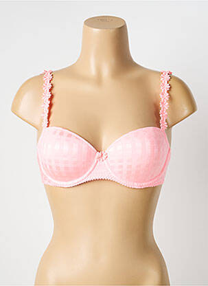 Sutien efect material satinat top sutien modelat roz MARIE JO femeie