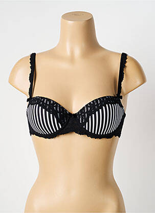 Sutien efect material satinat top sutien modelat negru MARIE JO femme