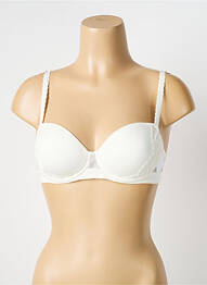 Sutien efect material satinat top sutien modelat bej SIMONE PERELE femme