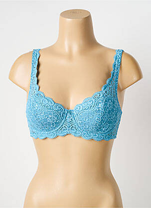 Sutien efect material satinat top sutien modelat albastru TRIUMPH femeie