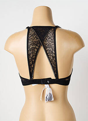 Sutien efect material satinat sutien cu susținere înaltă și burete detașabil negru SIMONE PERELE femme