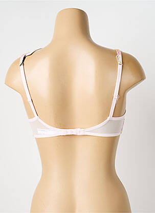 Sutien efect material satinat sutien balconet cu decolteu înalt roz MARIE JO femeie