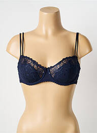 Sutien efect material satinat sutien cupe întregi cu decolteu înalt albastru MARIE JO femme