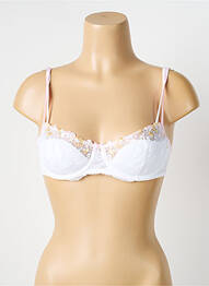 Sutien efect material satinat sutien balconet cu decolteu înalt alb MARIE JO femme