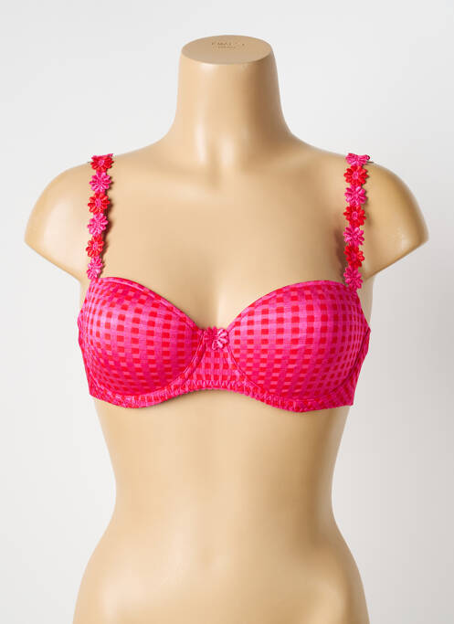 Sutien efect material satinat top sutien modelat roz MARIE JO femme