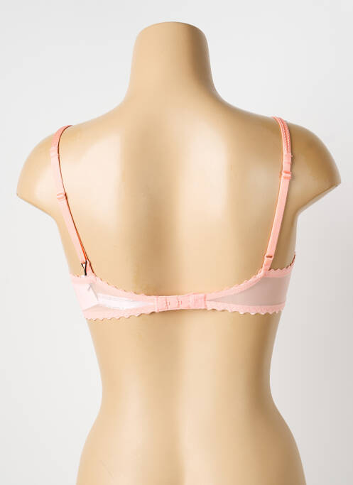 Sutien efect material satinat sutien cupe întregi cu decolteu înalt roz MARIE JO femme