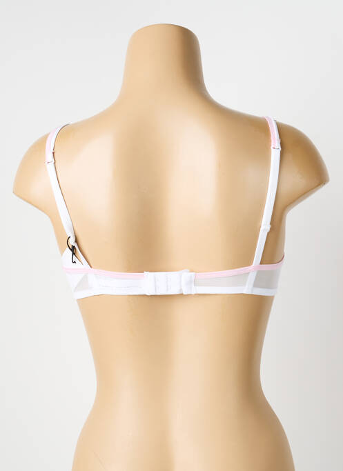 Sutien efect material satinat sutien balconet cu decolteu înalt alb MARIE JO femme