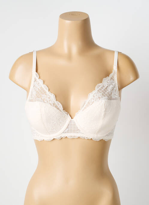 Sutien efect material satinat sutien cu susținere înaltă și burete detașabil roz MARIE JO femme