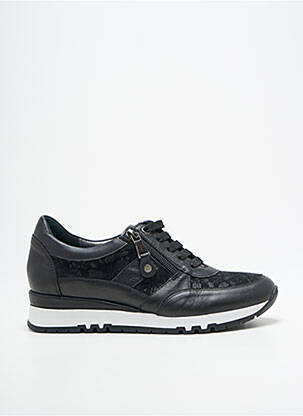 Adidași material neted toc plat până la 3 cm negru OTTILIA femeie