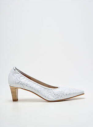Pantofi cu toc argintiu QOO TUM femeie