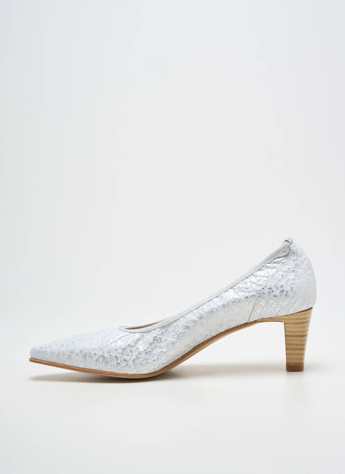 Pantofi cu toc argintiu QOO TUM femeie
