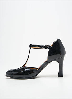 Pantofi cu toc închidere cu buclă(e) toc de 7 la 9 cm negru QOO TUM femeie