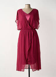 Rochie midi mâneci scurte mâneci scurte violet SHEEGO femme