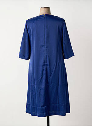 Rochie midi mâneci 3/4 mâneci 3/4 albastru SHEEGO femeie